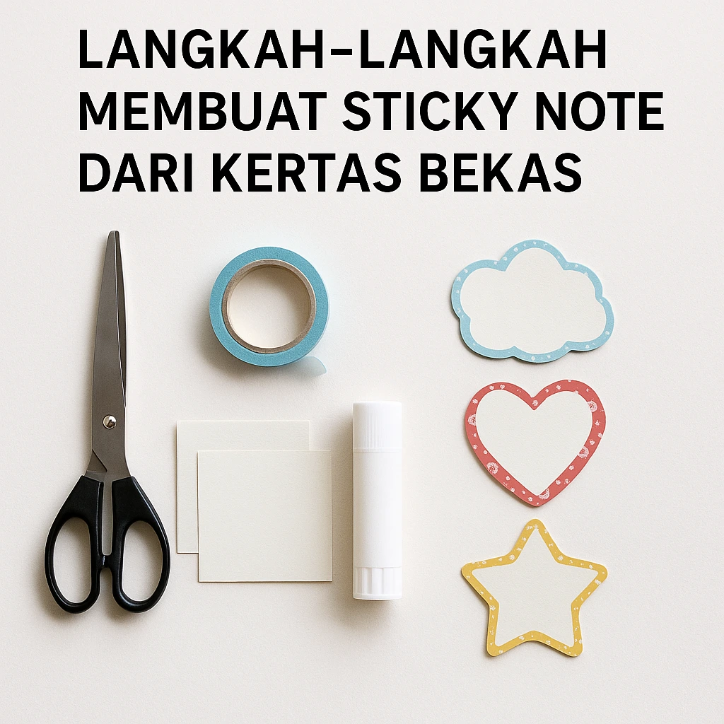 sticky note kreatif, DIY kertas bekas
