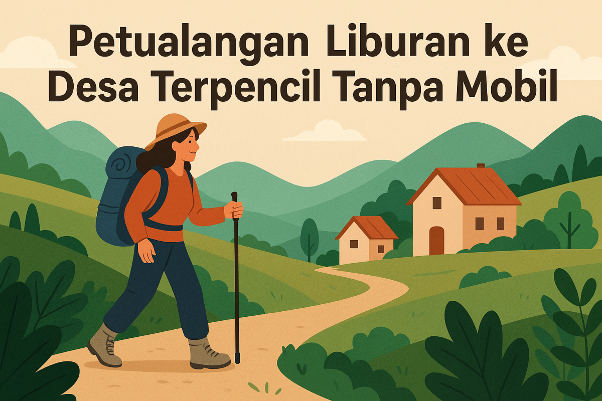Petualangan Liburan ke Desa Terpencil Tanpa Mobil