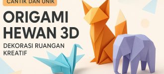 Cantik dan Unik, Origami Hewan 3D Dekorasi Ruangan Kreatif