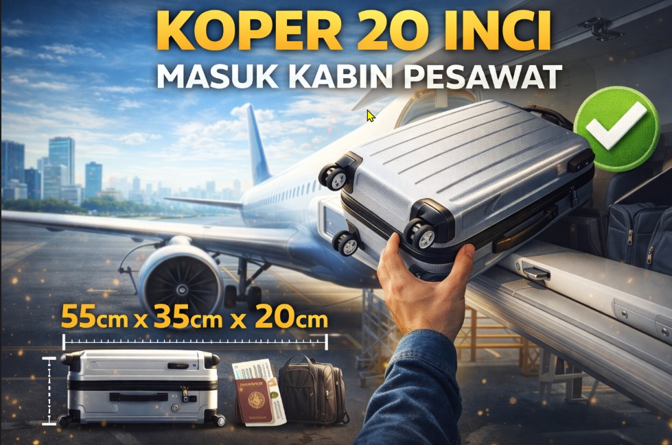 Koper 20 Inci Masuk Kabin Pesawat: Panduan Biar Nggak Deg-degan di Gate